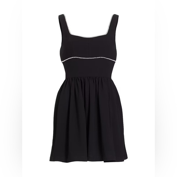 AMANDA UPRICHARD NWT Basilia Faux Pearl Mini Dress L - Picture 4 of 9